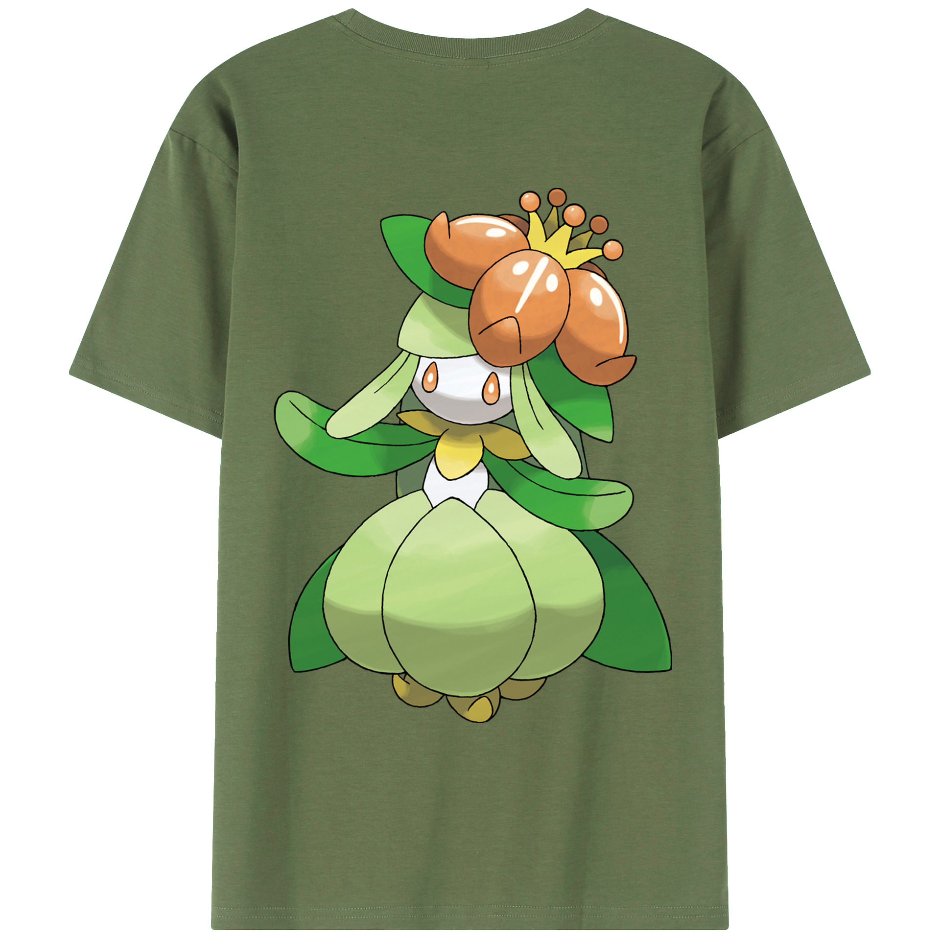 （画像用） ポケットモンスター Pokémon 綿100％ メンズ半袖Tシャツ（バックプリント） 通気性